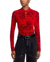 シー レディース トップス シャツ プリント Sea Cornelia Printop Red レッドのサムネイル
