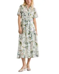マレーラ レディース トップス シャツ Marella Galli Shirtdress Optical White ホワイトのサムネイル