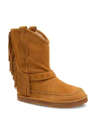 フリーピープル レディース シューズ ブーツ・レインブーツ フリンジ Free People Womens Faye Fringe Pull On Booties Toffee Suedeのサムネイル
