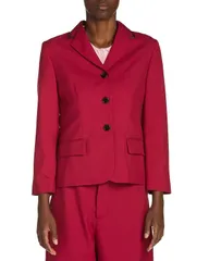 マルニ レディース アウター ジャケット・ブルゾン Marni Wing Collar Button Front Jacket Lavender ラベンダーのサムネイル