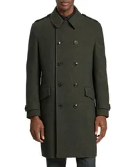 テッドベーカー メンズ アウター コート Ted Baker Windyhill Overcoat Olive オリーブのサムネイル