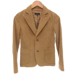 アーペーセー A.P.C. テーラードジャケット 上着 34 ベージュ 長袖 パッチポケット コーデュロイ /TL ■ECF004のサムネイル