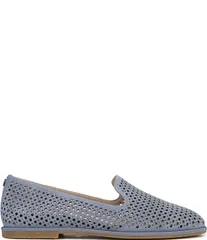 バイオニック レディース シューズ パンプスエード ローファー Vionic Willa 20 Perforated Suede Slip On Loafers Pacific Blue ブルーのサムネイル