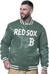 スターター メンズ アウター ジャケット・ブルゾン サテン Starter Mens Boston Red Sox City Connect Satin Jacket NoColor レッドのサムネイル
