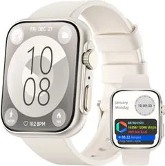 スマートウォッチ iPhone アンドロイド 対応 通話機能付き Smart Watch 1.91インチ大画面 レディース メンズ 腕時計  生理周期管理 Line/着信＆メッセージ通知 スマホ探す 天気予報 長持ちバッテリー 目覚まし時計 技適認証済みのサムネイル