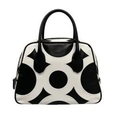 COMMEdesGARCONS(コムデギャルソン) ハンドバッグ カウレザー シンボルバッグ KZ-K257 黒×白 青山店限定 レザーのサムネイル