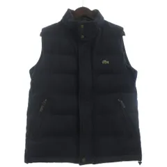 ラコステ LACOSTE コットンピケ ダウンベスト ロゴ ワッペン BH310E 紺 ネイビー 50/4のサムネイル