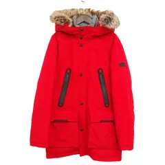 マイケルコース MICHAEL KORS Outer Hood down Jacket 中綿 ロング ジャケット コート XS レッドのサムネイル