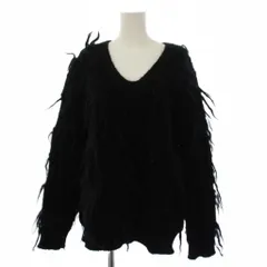 ジュンヤワタナベ JUNYA WATANABE COMME des GARÇONS AD2018 シャギーニット セーター 長袖 ウール ナイロン S ブラック JB-N008 /BMのサムネイル