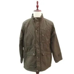 ハッシュパピー Hush Puppies 中綿ジャケット 上着 ミドル丈 L カーキ スタンドカラー /SM62 ■GY58のサムネイル