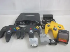 中古品 ゲーム NINTENDO 64 本体 NUS-001 グレー 動作品 本体のみ メモリー拡張パック 周辺機器付きのサムネイル