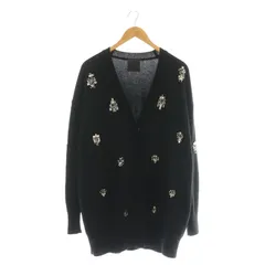 ジバンシィ GIVENCHY ビジュー装飾 Vネックカーディガン ニット S ブラック BW90EM4Z9P /DF ■OSのサムネイル