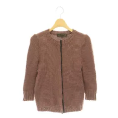 イザベルマラン ISABEL MARANT ウール 七分袖 ニット カーディガン 1 ピンクブラウン /ES ■OSのサムネイル