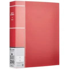 ナカバヤシ アルバム フォトグラフィリア KG判 200枚 2段 レッド PHKG-1020-Rのサムネイル