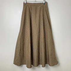 テチチテラス Te chichi TERRASSE ギンガムチェックタックスカート 【F】 キャメル チェック柄のサムネイル