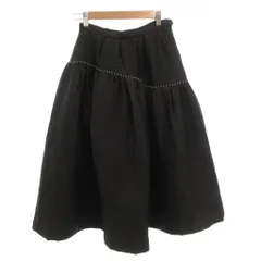ルルロジェッタ ルールロジェット leur logette KAFKA skirt sale フリルスカート パール ロング 0 黒 ブラック /FFのサムネイル