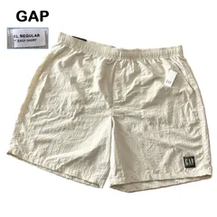 【GAP/ギャップ】XL レギュラー 7インチ イージーショートパンツナイロンパンツ アイボリー ライトベージュ 大きいサイズ（中古・未使用品）のサムネイル