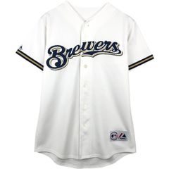Majestic × MLB ミルウォーキー ブルワーズ 古着 ゲームシャツ - メルカリ
