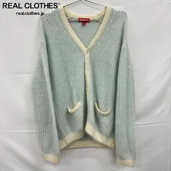 Supreme/シュプリーム【25SS】2-Tone Mohair Cardigan/2トーン モヘア カーディガン/アイボリー/Lのサムネイル