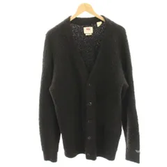 リーバイス Levi's RELAXED ニットカーディガン 長袖 ボア ウール混 アルパカ混 M 焦茶 ダークブラウン /HNのサムネイル
