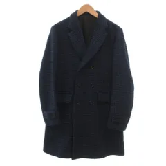 ラグスマックレガー Rags Mcgregor コート ウール M 青 ブルー チェック柄 ダブルブレスト 長袖 /NL ■ECF004のサムネイル