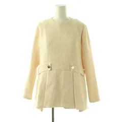 ツル バイ マリコオイカワ TSURU by Mariko Oikawa 24AW Bouton ツイードブラウス プルオーバー 34 アイボリー /CX ■OSのサムネイル