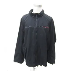 トミー TOMMY ジーンズ JEANS ブルゾンジャケット ジャンパー ミドル丈 フード付き 2WAY XXL 黒 ブラック /SY46 ■GY61のサムネイル