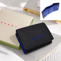 【新品商品】MARNI (マルニ) (PFMI0097U0 P6533) 三つ折り財布 TRIFOLD　メンディング刺繍入りのサムネイル