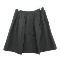 GRACE Class グレース クラス スカート ミニ タック トリアセテート 無地 ボトムス ブラック 36【S】 レディース 【中古】のサムネイル