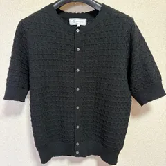 【美品】ROPE` PICNIC 透かし編みニットカーディガン 半袖 Mのサムネイル