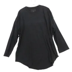 SOPHNET. ソフネット 長袖Ｔシャツ COTTON SILK WIDE FOOTBALL TEE クォータースリーブ クルーネック 無地 トップス ブラック M メンズ 【中古】のサムネイル