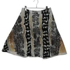 DIANE VON FURSTENBERG ダイアンフォンファステンバーグ スカート リネン混 総柄 フレア 膝丈 ハーフ ボトムス マルチカラー 2【M】 レディース 【中古】のサムネイル