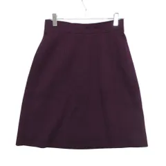 Chloe クロエ スカート ニット タイト ボトムス ひざ丈 バックジップ パープル 2【S】 レディース 【中古】のサムネイル