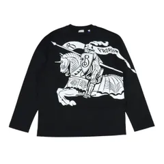 バーバリー EKD ロングスリーブ Tシャツ 8095157 メンズ ブラック BURBERRY【中古】 【アパレル・小物】のサムネイル