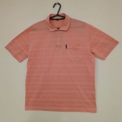 SIMPLELIFE 　シンプルライフ　メンズ　半袖　夏服　ポロシャツ　シャツ　Lサイズ　ピンク系　ASR8-9