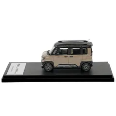 三菱 デリカミニ 1/43スケールモデルカー サンドベージュパール/ブラックマイカ　デリ丸のサムネイル
