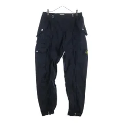 STONE ISLAND (ストーンアイランド) 22AW CENTER ZIP CARGO PANTS NYLON METAL 771531619 ナイロンメタル センタージップ ナイロンカーゴパンツ ブラックのサムネイル