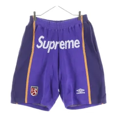 SUPREME (シュプリーム) 24AW ×Umbro Knit Soccer Short ロゴプリント ハーフパンツ パープルのサムネイル