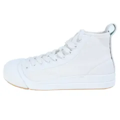 BOTTEGA VENETA (ボッテガヴェネタ) VULCAN SNEAKER バルカン ハイカットスニーカー キャンバス ロゴラバーパッチ ホワイト 755130のサムネイル