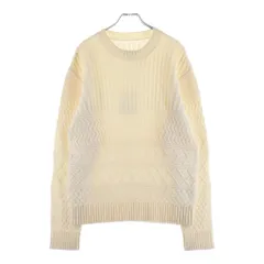 Maison Margiela (メゾンマルジェラ) 13AW Fisherman Knit Sweater フィッシャーマン クルーネックニットセーター アイボリー S30HA0654のサムネイル