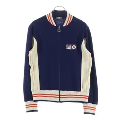 FILA (フィラ) 70s Bjon Borg フロントロゴ刺繍 トラックジャケット ネイビーのサムネイル