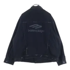BALENCIAGA (バレンシアガ) 22SS 3B Sports Icon Denim Jacket スポーツアイコン デニムジャケット ブラック 704298 TBP47のサムネイル