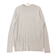 renoma レノマ renoma HOMME レノマオム セーター ビッグヘリンボン モックネック ニット プルオーバー トップス 長袖 アクリル リブ 切替 ライトグレー M【M】 メンズ 【中古】のサムネイル