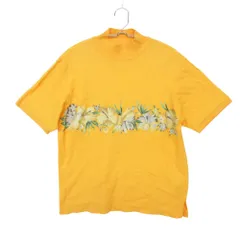 Chloe クロエ ニット SPORTS スポーツ デサント製 フラワープリント ハイネック コットン セーター 半袖 イエロー 【L】 レディース 【中古】のサムネイル
