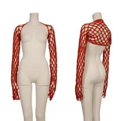 ジャンポールゴルチエファムJean Paul GAULTIER FEMME ストレッチネットボレロ オレンジM位のサムネイル