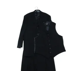 YUKI TORII ユキトリイ スーツ 3ピース セットアップ ノッチドラペル ジレ スラックス ブラック AB5【M】 メンズ 【中古】のサムネイル