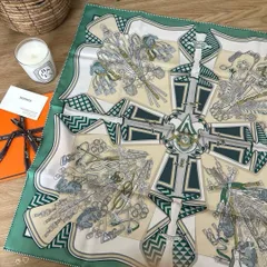 HERMESエルメス カレ70 鞍職人の花束 シルクスカーフ 25SS - メルカリ