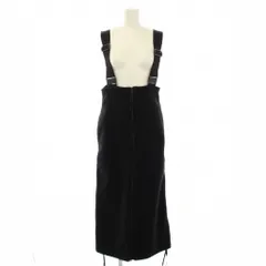 フィーニー PHEENY  OLARTEC FLEECE SALOPETTE SKIRT フリースサロペットスカート タイト マキシ ロング ワンカラー F 黒 ブラック PA21-0P01 /BBのサムネイル