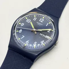 H405【お買い得】swatch 腕時計 SIR BLUE ネイビー系のサムネイル
