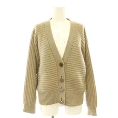 ステラマッカートニー STELLA McCARTNEY カシミヤ ニット カーディガン Vネック 長袖 36 ベージュ /HS ■OSのサムネイル